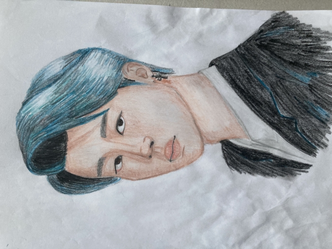 Ein Bild zum Beitrag Painting Park Jimin💜💙